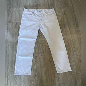 Men’s light gray wranglers 502
